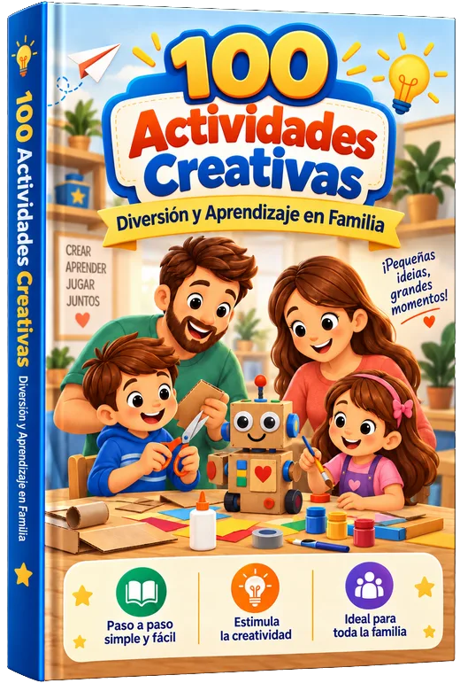 Portada del Bono 5: 100 Actividades Creativas – Diversión y Aprendizaje en Familia